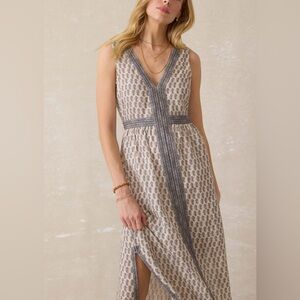 Faherty Macey Linen Dress NWT